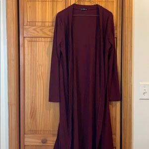 Size Large Long Sleeve Floor Length Cardigan